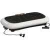 HOMCOM vibracinė platforma, treniruoklis su 2 pasipriešinimo gumomis, 99 vibracijos lygiai, iki 120 kg, viso kūno treniruotėms, 200 W