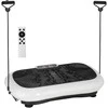 HOMCOM vibracinė platforma, treniruoklis su 2 pasipriešinimo gumomis, 99 vibracijos lygiai, iki 120 kg, viso kūno treniruotėms, 200 W