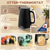 Skrudintuvas HOMCOM virdulio ir skrudintuvo rinkinys, 2200W, Otter termostatas, 2 skrudintuvų angos, 7 rudumo lygiai, dėklas trupiniams, juodas