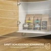 HOMCOM Virtuvės vežimėlis Serviruojantis vežimėlis su stalviršiu, stalčiais, vežimėlis su virtuvės spintelėmis su švelniai užsidarančiomis durelėmis, rankena, virtuvės sala su atviru skyriumi biurui, 107x50x85cm, ąžuolas
