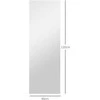 HOMCOM viso ilgio veidrodis 40 x 120 cm stovintis veidrodis su LED apšvietimu, sieninis veidrodis su jutikliniu valdymu, berėmis grindų veidrodis, skirtas miegamajam, svetainei