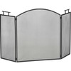 HOMCOM Židinio grotelės, Kibirkščių apsaugos grotelės 128 x 2 x 76,5 cm