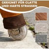 Jojimo arkliukas vaikams, audinio danga, tvirta konstrukcija, švelnūs ratai, supamas arkliukas, 3-5 metai, tamsiai rudas