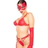 KINKY DIVA RAUDONA KATĖS KAUKĖ