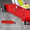 Kompaktiškas hidraulinis keltuvas, apsauga nuo perkrovos, automobiliams ir visureigiams, 2t, 120–300 mm, raudonas/geltonas