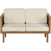 Beliani 2 vietų sodo sofa BARATTI, akacijos mediena, ruda