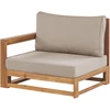 Lauko baldų komplektas Beliani 2 vietų sodo sofa TIMOR Modulinė Sertifikuota akacijos mediena Šviesiai ruda