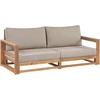 Lauko baldų komplektas Beliani 2 vietų sodo sofa TIMOR Modulinė Sertifikuota akacijos mediena Šviesiai ruda