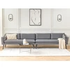 Lauko baldų komplektas Beliani 4 vietų sodo sofa LORETELLO pilka