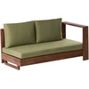 Lauko baldų komplektas Beliani 5 vietų sodo kampinė sofa MARETTIMO kairinė žalia, sertifikuota akacijos mediena