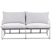 Lauko baldų komplektas Beliani Sodo sofa PONTE, 2 vietų, metalinė, pilka