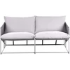 Lauko baldų komplektas Beliani Sodo sofa PONTE, 2 vietų, metalinė, pilka