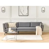Lauko baldų komplektas Beliani Sodo sofa 3 vietų LORETELLO kairinė Pilka