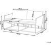 Lauko baldų komplektas Beliani Sodo sofa PONTE, 2 vietų, metalinė, pilka
