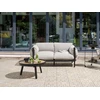 Lauko baldų komplektas Beliani Sodo sofa 2 vietų ESPERIA metalinė pilka
