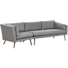 Lauko baldų komplektas Beliani Sodo sofa 3 vietų LORETELLO kairinė Pilka