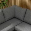 Lauko baldų komplektas "Outsunny" 5 dalių sodo baldų komplektas su kampine sofa, kavos staliuku, pagalvėlėmis, pilka spalva