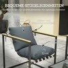 Lauko baldų komplektas "Outsunny" plieninių sodo baldų komplektas 4 asmenų oro sąlygoms atsparus balkono baldų komplektas su 2 vietų sofa, 2 foteliais, sėdynių pagalvėlėmis, staliuku, lauko sėdimųjų vietų grupe, terasos baldų sodo komplektas, skirtas sodo terasai, balkonui, pilkos spalvos