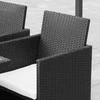 Lauko baldų komplektas "Outsunny" sėdimųjų baldų komplektas 8 asmenų poliratano sodo komplektas sėdimųjų baldų komplektas juodas