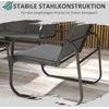 Lauko baldų komplektas Outsunny Sodo baldų komplektas iš 4 dalių, sodo baldų komplektas su 1 dviviete sofa, 2 kėdėmis, 1 kavos staliuku