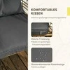 Lauko baldų komplektas Outsunny Sodo baldų komplektas, 3 dalių sėdimųjų vietų komplektas