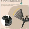Lauko baldų komplektas "Outsunny" sulankstomas sėdimųjų vietų rinkinys 6 asmenų sodo baldų komplektas 1 stalas + 6 kėdės sėdimųjų vietų rinkinys Aliuminio tinklelis juodas