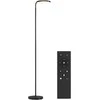 LED grindinis šviestuvas su magnetiniu nuotolinio valdymo pulteliu, lanksčiai reguliuojamas, pasukamas, metalinis, juodas