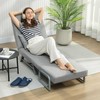 Miegamoji sofa-kėdė, paminkštintas fotelis, transformuojamas į svečių lovą, ergonomiškas, šviesiai pilkas
