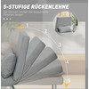 Miegamoji sofa-kėdė, paminkštintas fotelis, transformuojamas į svečių lovą, ergonomiškas, šviesiai pilkas
