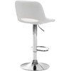 Mville 2 baro kėdžių komplektas Camden odos imitacija chromas