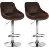 Mville 2 baro kėdžių rinkinys "Lazio velvet chrome