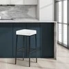 Mville 2 baro kėdžių rinkinys "Montreal 85", dirbtinė oda, juoda
