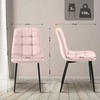 Mville 2 "Tilde" velvetinių valgomojo kėdžių rinkinys