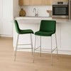 Mville Baro taburetė Hoover, velvetinė, 4 kojų, chromo