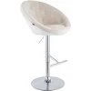 Mville Baro kėdė Londonas, raudonojo aksomo, chromuota