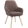 Mville Kėdė Florian Fabric ruda, natūrali
