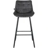 Mville "Weston" aksominė baro kėdė