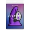 Ns novelties VIBRANTIS 5 colių DILDO, išlenktas, violetinis