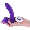 Ns novelties VIBRANTIS 5 colių DILDO, išlenktas, violetinis