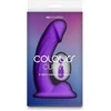 Ns novelties Violetinis 6 colių lenktas vibracinis dildas