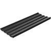 "Outsunny" 12 vienetų Trapecinis lakštas 129x45cm 7m² Cinkuotas stogo lakštas 0,25 mm Oro sąlygoms atsparus profiliuotas lakštas Cinkuotos plieninės stogo plokštės Stogo plokštės Gofruoto plieno lakštų plokštės stoginei stoginei Tamsiai pilka