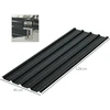 Outsunny 12 vnt. trapecinės skardos lakštai 129x45cm 7m² cinkuota stogo danga 0,25 mm atspari oro sąlygoms profiliuota skarda cinkuotas plienas stogo plokštės stogo panelės plieninės skardos lakštai gofruotos skardos lakštai stogui sandėliukui stoginei tamsiai pilka