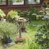 Outsunny 2-in-1 pastatoma paukščių girdykla, plastikinis paukščių vonios baseinėlis, šalčiui atspari paukščių vonelė, žiemai pritaikyta girdykla laukiniams paukščiams, vandens dubuo, girdykla sodui, terasai, balkonui, 50x50x72 cm, bronzinė