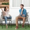Outsunny sodo kėdžių komplektas (2 vnt.) su pagalvėlėmis, boho stiliaus foteliai, metalinis rėmas, balkonui ir terasai