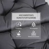 Outsunny 2 vnt. žemų kėdžių pagalvėlių komplektas, sodo kėdžių paminkštinimas, pilka