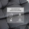 Outsunny 2 vnt. žemų kėdžių pagalvėlių komplektas, sodo kėdžių paminkštinimas, pilka