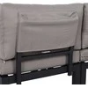 Lauko baldų komplektas Outsunny 3 dalių sodo baldų komplektas su staliuku, sofa su pagalvėlėmis 164 x 74 x 69 cm