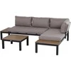 Lauko baldų komplektas Outsunny 3 dalių sodo baldų komplektas su staliuku, sofa su pagalvėlėmis 164 x 74 x 69 cm