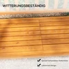 Outsunny 3 vietų sodo suoliukas su staliuku, porankiais, medinis, iki 280 kg, balkonui ir terasai, šviesiai rudas, 153x56x91 cm