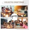 Outsunny Aliuminis lauko stalas, stalas sodo terasoje - juodas